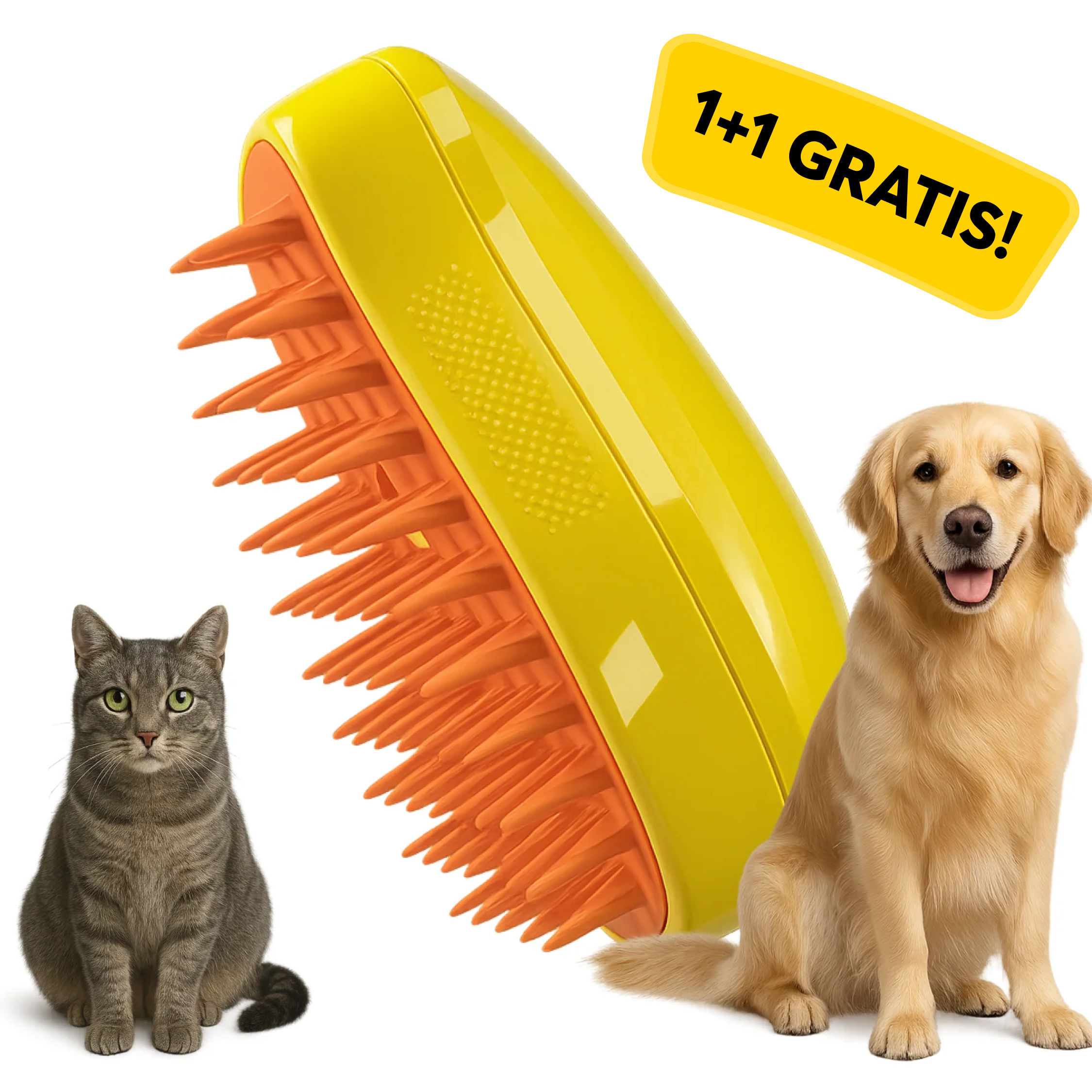 Perie cu Abur pentru Animale 1+1 GRATIS