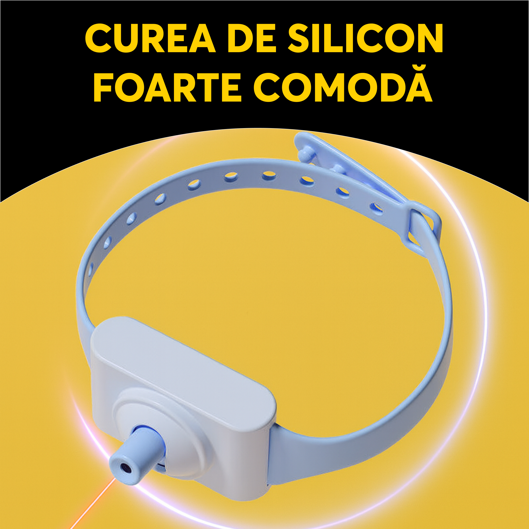 Zgardă cu Laser pentru Pisici 1+1