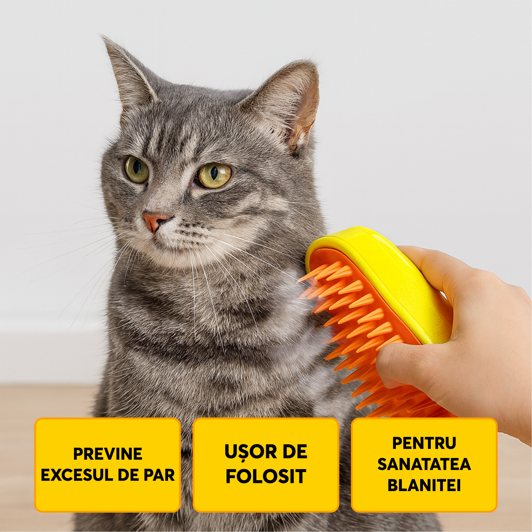 Perie cu Abur pentru Animale 1+1 GRATIS